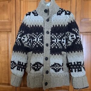 Abercrombie & Fitch Ezra Hand Knit Cardigan Sweater | Small